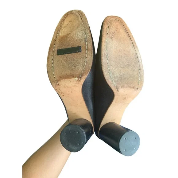 Rachel Comey Scarpa Leather Mules in Polished Black - Picture 13 of 14